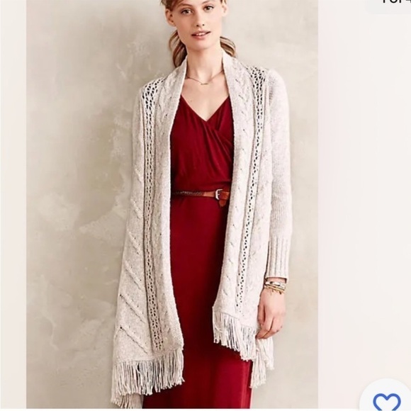 Anthropologie Angel Of The North Anais Wool Blend Cardigan Sweater - Picture 1 of 12